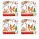 коледни,опаковки,и,декорации,аксесоари,на,разпродажба,premier,decorations,4pc,coasters,54,gingerbread