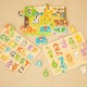 tooky,toy,3pcs,wooden,safari,puzzle,multi