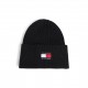 шапка,всички,шапки,зимни,аксесоари,tommy,hilfiger,kids,flag,cotton,logo,beanie,black,bds