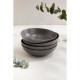 аксесоари,за,кухня,homelife,4,piece,stoneware,pasta,bowls,charcoal,grey