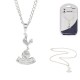 футбол,футболни,аксесоари,team,officially,licensed,silver,plated,pendant,and,chain,tottenham,fc