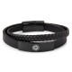 футбол,футболни,аксесоари,team,officially,licensed,stainless,steel,and,leather,black,ip,bracelet,chelsea,fc
