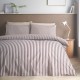catherine,lansfield,epping,textured,stripe,duvet,cover,set,chocolate