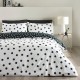 catherine,lansfield,polka,dot,duvet,cover,set,black