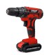 dekton,21v,cordless,drill,red,black