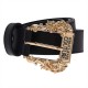 versace,jeans,couture,donna,buckle,belt,black,e899