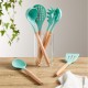 аксесоари,за,кухня,сезонни,и,парти,аксесоари,homelife,set,of,6,silicone,and,wood,utensils,green
