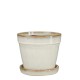 градина,/,на,открито,аксесоари,на,разпродажба,mica,clint,pot,with,saucer,white