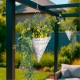 градина,/,на,открито,streetwize,rattan,style,hanging,basket,grey