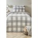 спално,бельо,и,комплекти,homelife,teddy,fleece,kids,check,duvet,set,grey