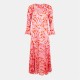 рокля,дамски,поли,и,рокли,never,fully,dressed,women's,eliza,swirl,a,line,dress,pink,red