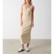 рокля,дамски,поли,и,рокли,pretty,lavish,lara,ribbed,midaxi,dress,beige