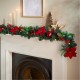 коледни,опаковки,и,декорации,the,spirit,of,christmas,9feet,poin,garland,54,red,one,size,red