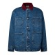 яке,мъжки,якета,icecream,men's,chore,cotton,long,sleeve,denim,jacket,indigo