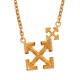 аксесоари,на,разпродажба,off,white,women's,double,arrow,cross,design,necklace,gold,7600