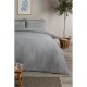 homelife,marl,teddy,fleece,duvet,set,silver,charcoal