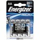 батерии,energizer,ultimate,l91,lithium,battery,4,units,grey,(blue)