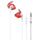 слушалки,слушалки,iluv,fit,active,run,earphones,red,white,(white)