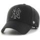 шапка,с,козирка,всички,шапки,47,new,york,yankees,snapback,cap,black,white,(black)