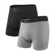 боксерки,мъжко,бельо,saxx,underwear,daytripper,fly,boxers,2,units,black,graphite,heather,(black,grey)