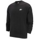 блуза,мъжки,пуловери,nike,sportswear,club,crew,sweatshirt,black,(black,white)