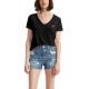 тениска,дамски,тениски,levi´s,®,the,perfect,short,sleeve,v,neck,t,shirt,caviar,(black)