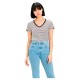 тениска,дамски,тениски,levi´s,®,the,perfect,short,sleeve,v,neck,t,shirt,annalise,stripe,(white,black)