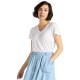 тениска,дамски,тениски,lee,short,sleeve,v,neck,t,shirt,bright,white,(white)