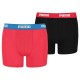 боксерки,детско,бельо,puma,basic,boxers,2,units,red,black