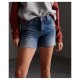 къси,панталони,дамски,панталони,superdry,mid,length,denim,shorts,blue