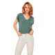 тениска,дамски,тениски,vero,moda,ava,short,sleeve,v,neck,t,shirt,laurel,wreath,(green)