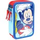 канцеларски,принадлежности,cerdá,giotto,premium,pvc,mickey,triple,filled,pencil,case,blue,(multicolor)