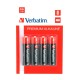 батерии,verbatim,1x4,mignon,aa,lr6,battery,black
