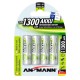 батерии,ansmann,1x4,maxe,nimh,mignon,1300mah,aa,rechargeable,battery,silver,(silver)