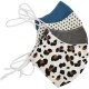 други,аксесоари,petunia,pickle,bottom,face,mask,5,units,multicolor,(leopard,print,mix,&,match)