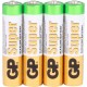 батерии,gp,batteries,super,aaa,micro,lr03,1.5v,alkaline,battery,white
