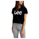 тениска,дамски,тениски,lee,logo,short,sleeve,t,shirt,black,(black)