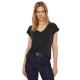 тениска,дамски,тениски,vero,moda,fill,short,sleeve,v,neck,t,shirt,black