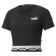 фланелка,с,къс,ръкав,дамски,топове,puma,amplified,slim,short,sleeve,top,black,(puma,black)