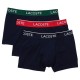 боксерки,мъжко,бельо,lacoste,casual,boxers,3,units,marine,vert,rouge,marine,(blue)
