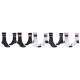 чорапи,мъжки,чорапи,globe,triple,stripe,crew,socks,5,pairs,white,black,(assorted)