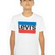тениска,детски,тениски,levi´s,®,sportswear,logo,short,sleeve,t,shirt,transparent,(white)