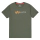 тениска,мъжки,тениски,alpha,industries,label,short,sleeve,t,shirt,dark,olive,(green)