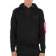 суичър,мъжки,пуловери,alpha,industries,red,stripe,hoodie,black