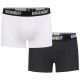 боксерки,мъжко,бельо,brandit,logo,boxers,2,units,white,black,(multicolor)