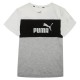 тениска,детски,тениски,puma,colorblock,short,sleeve,t,shirt,puma,black,silver,(grey)