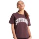 тениска,дамски,тениски,superdry,varsity,arch,boxy,short,sleeve,t,shirt,optic,(purple)