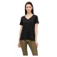 тениска,дамски,тениски,pieces,penny,short,sleeve,v,neck,t,shirt,black,(black)