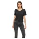 тениска,дамски,тениски,pieces,kamala,short,sleeve,t,shirt,black