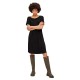рокля,дамски,поли,и,рокли,pieces,petrine,short,sleeve,short,dress,black,(black)